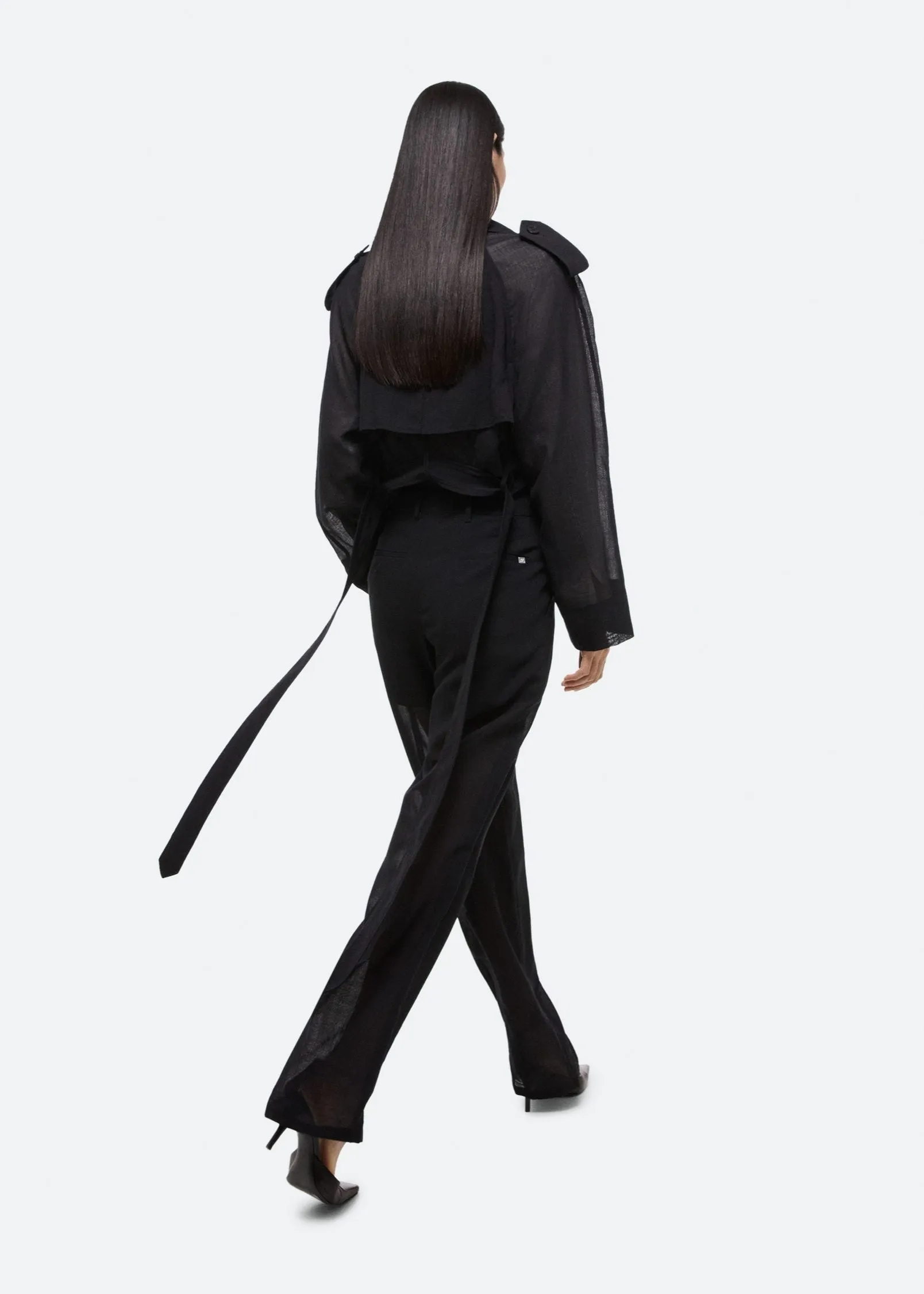 Cropped Trench Coat
