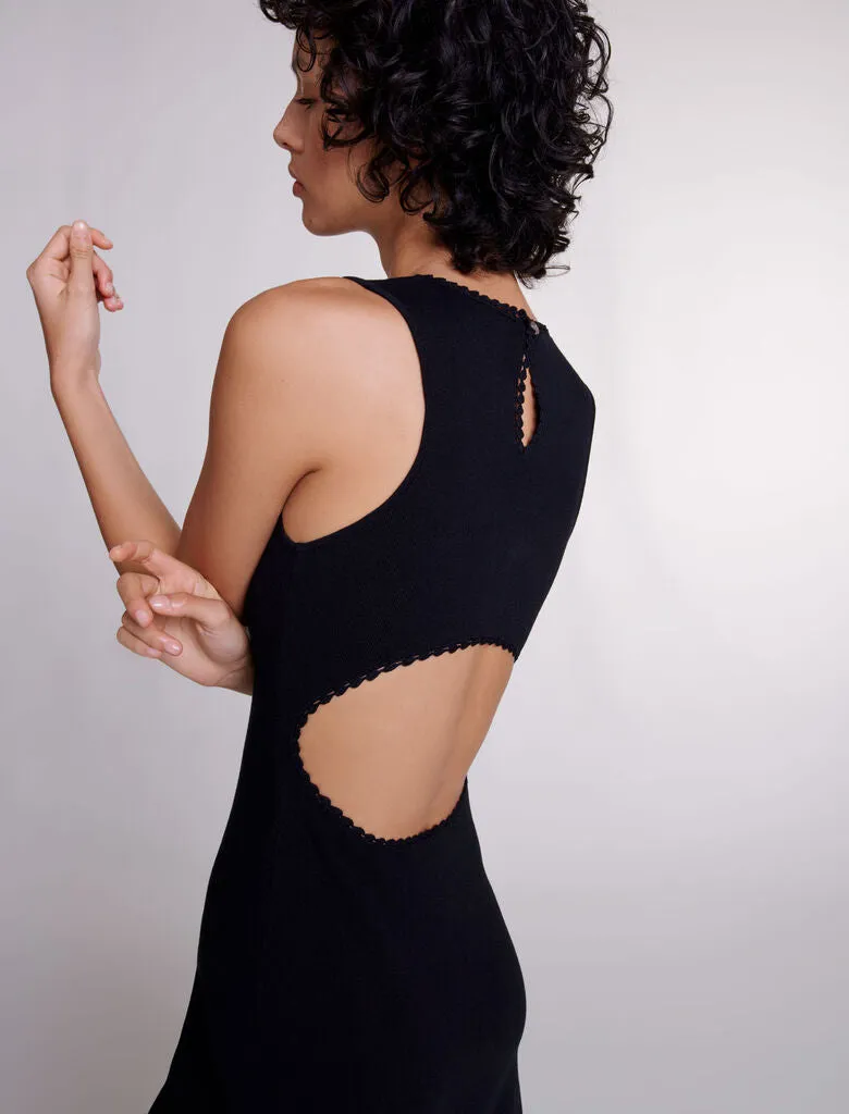 Cutaway knit maxi dress