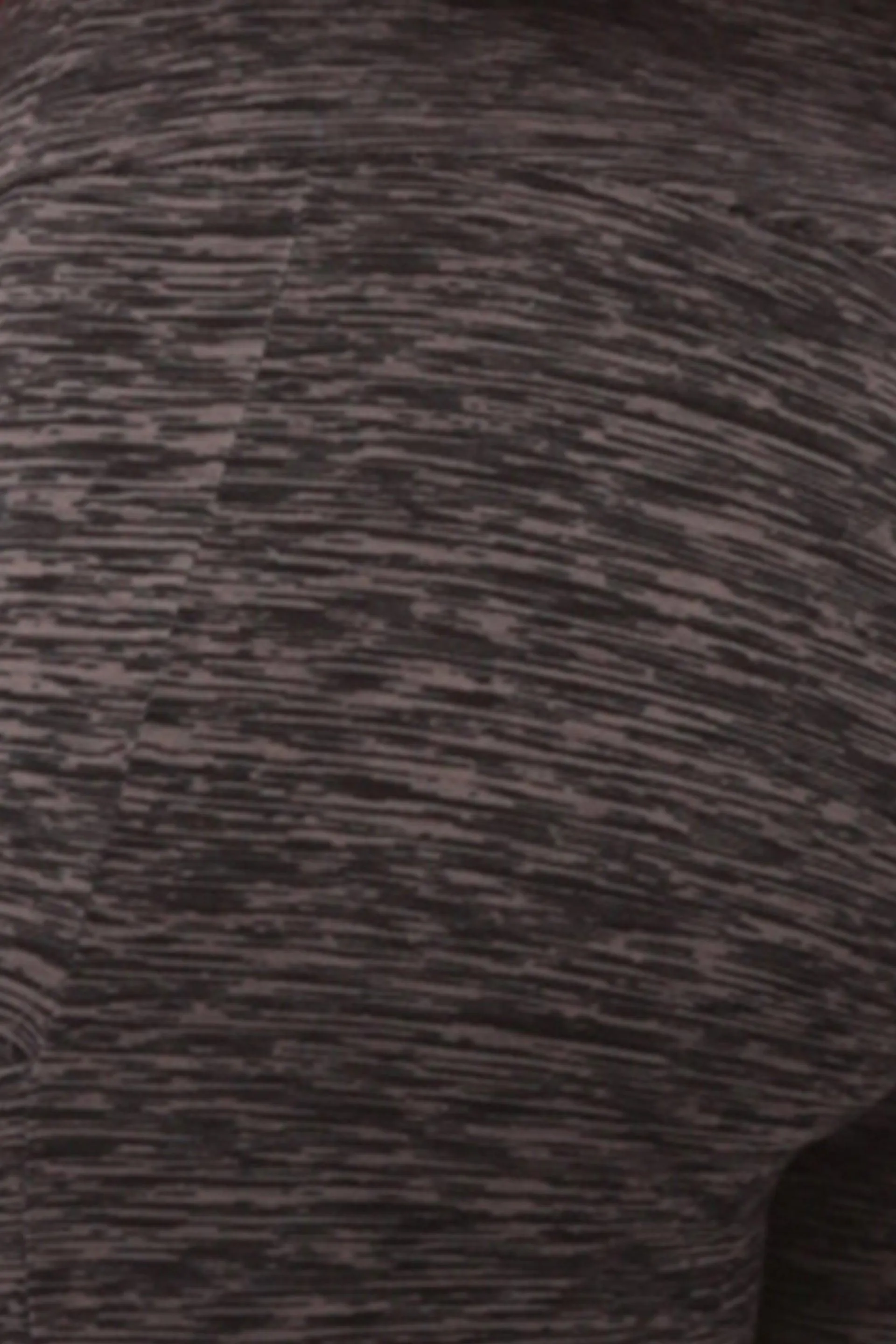 High Waist Fleece Lined Leggings With Side Pockets - Black & Grey Space Dye