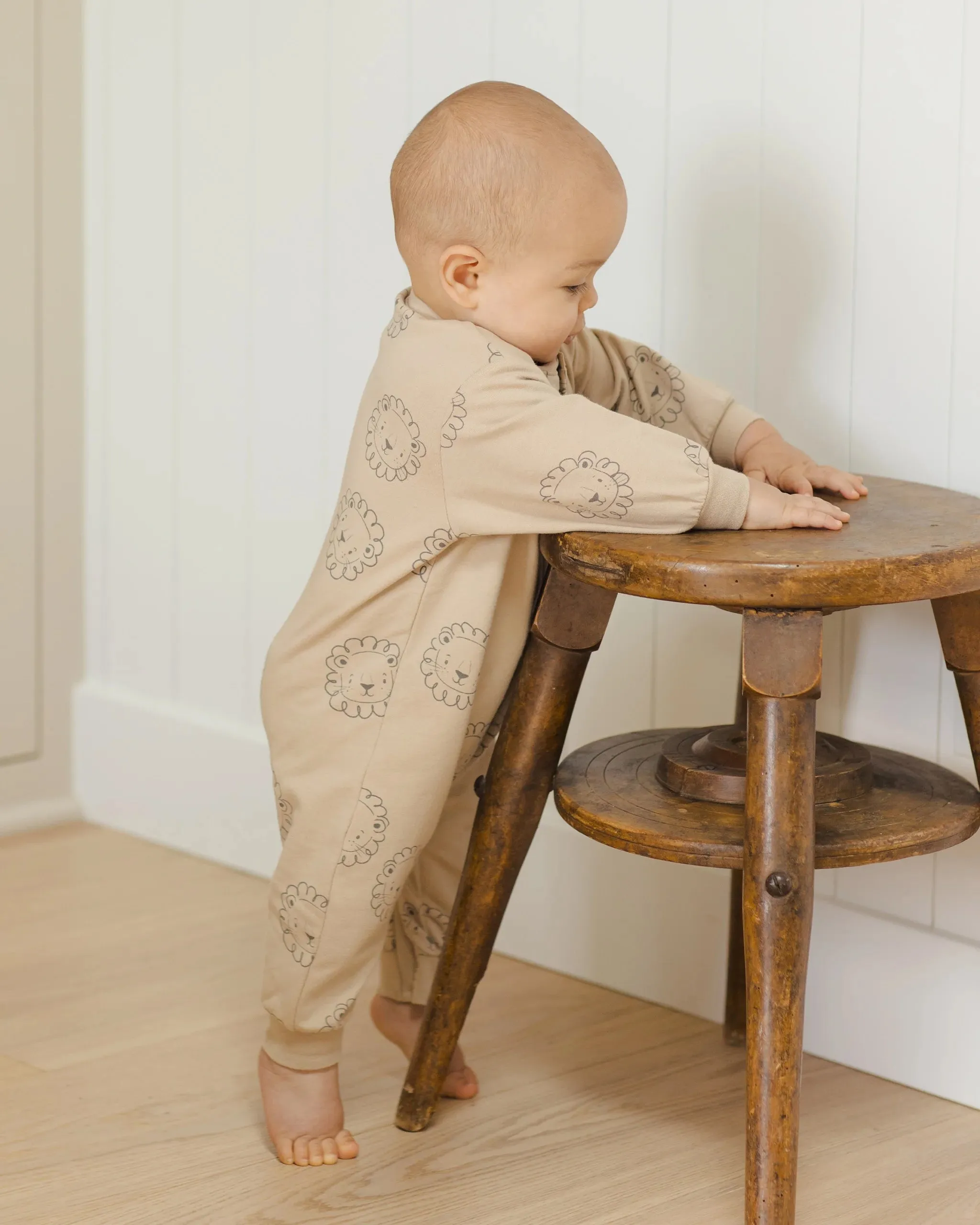 Relaxed Fleece Jumpsuit (Lions)