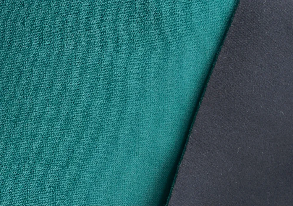 Reversible Wind-Resistant Teal Green & Black Wool Blend Coating (Made in Italy)