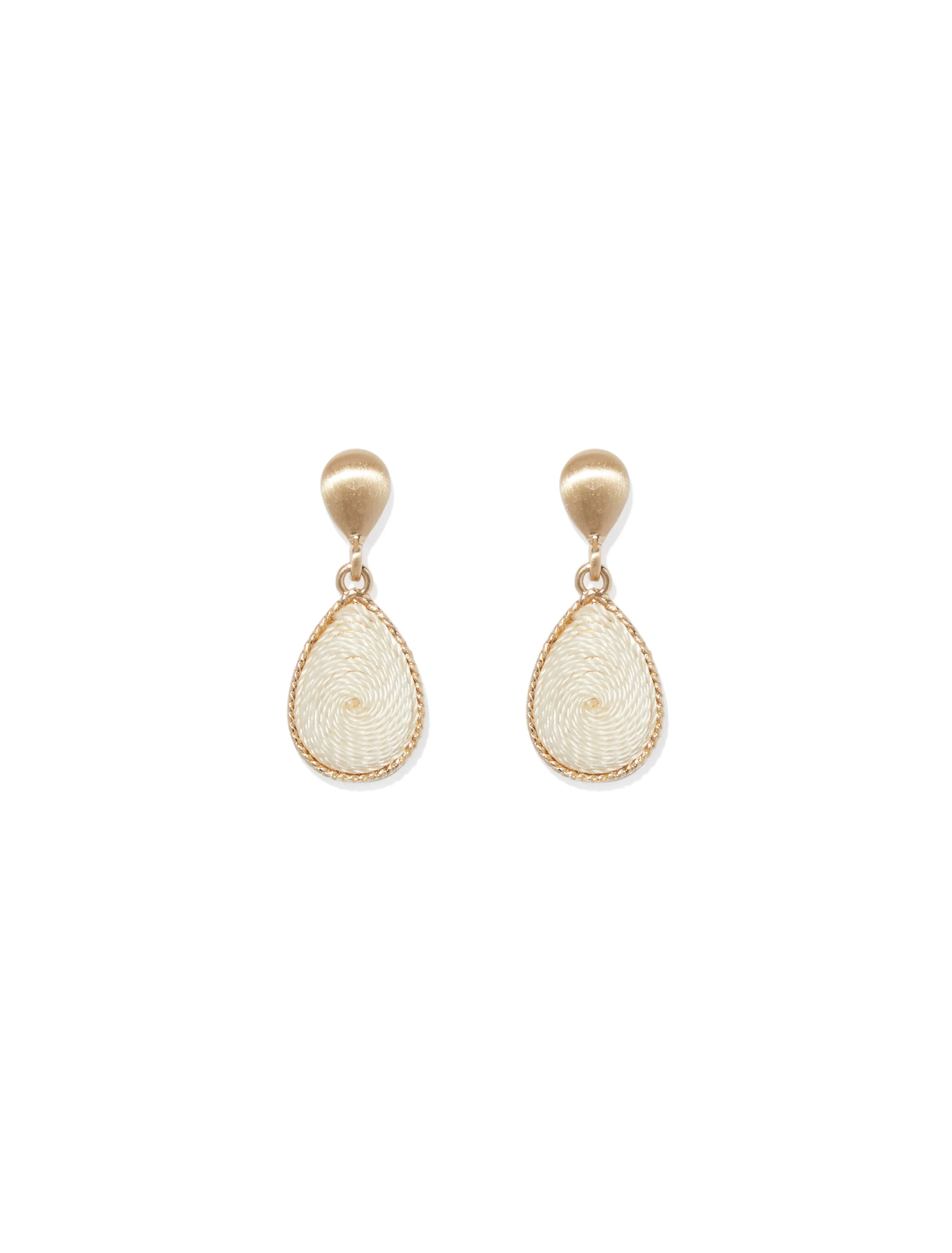 Sofia Tear Drop Rope Drop Earrings