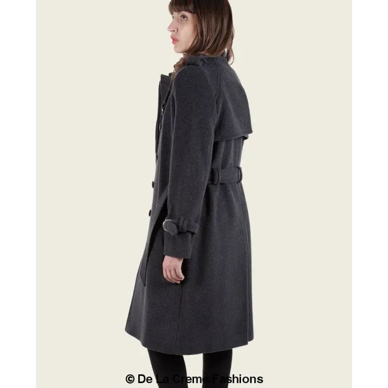 Tailored Stylish Collarless Trench Coat