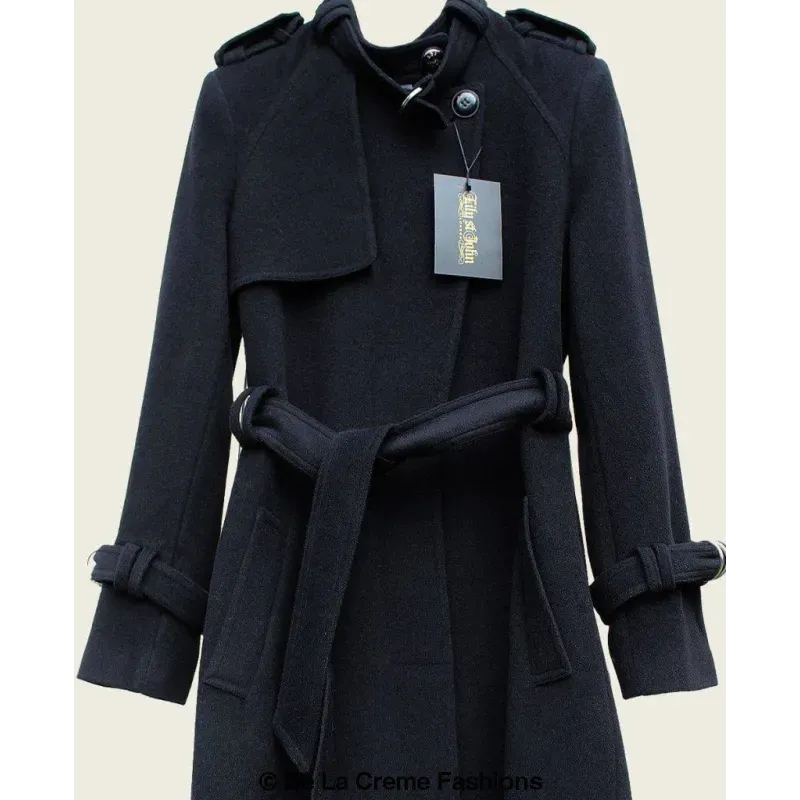 Tailored Stylish Collarless Trench Coat