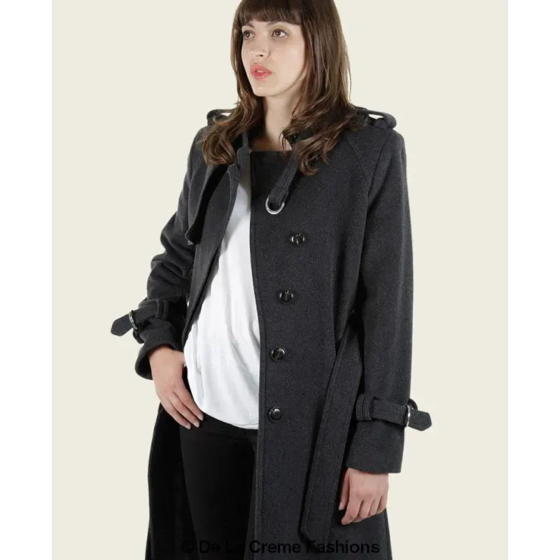 Tailored Stylish Collarless Trench Coat