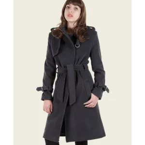 Tailored Stylish Collarless Trench Coat