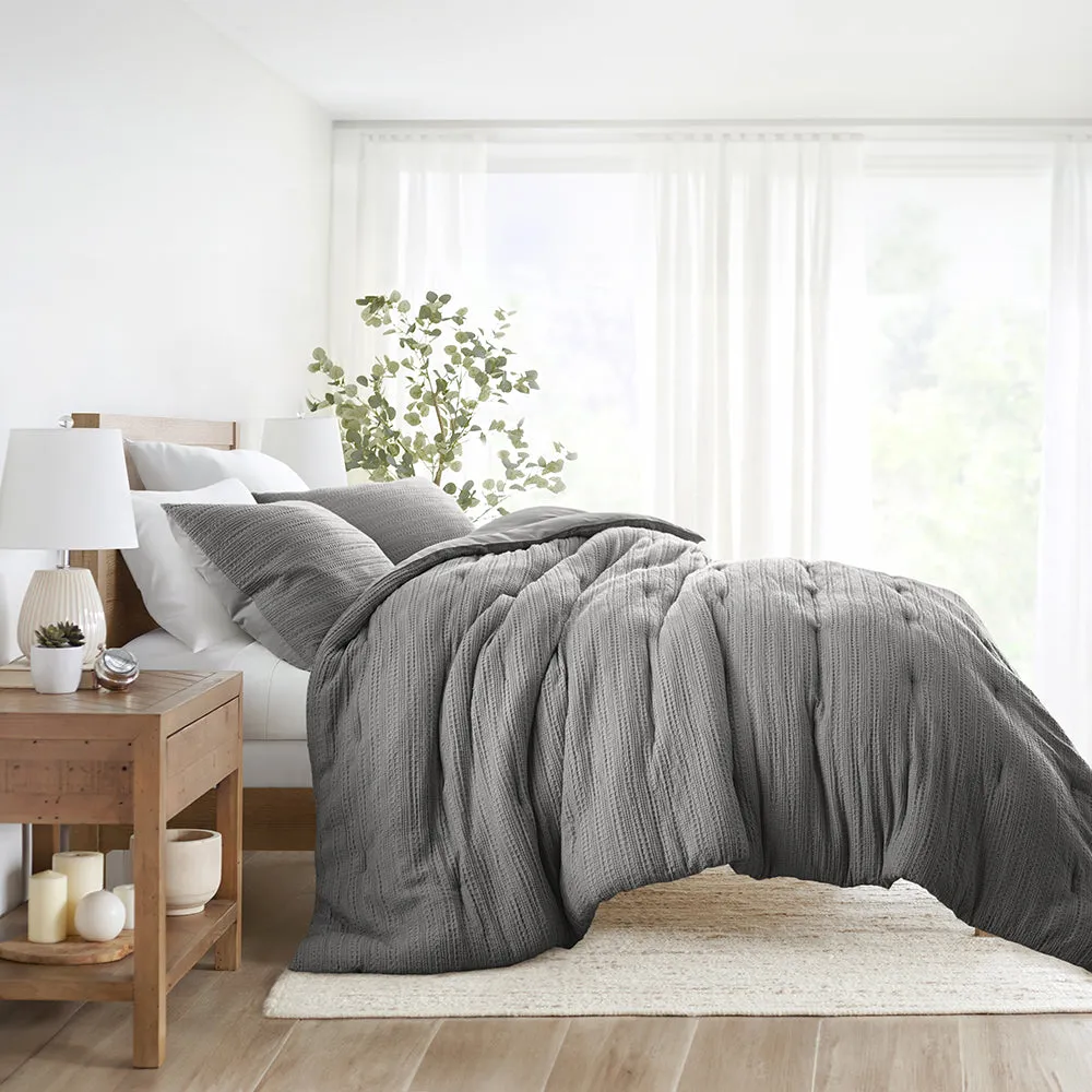 Textured Down-Alternative Comforter Set - 12 Days of Deals