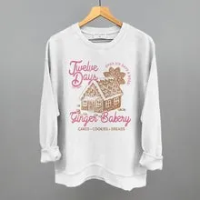 Twelve days Ginger Bakery Oversized Corded Crew