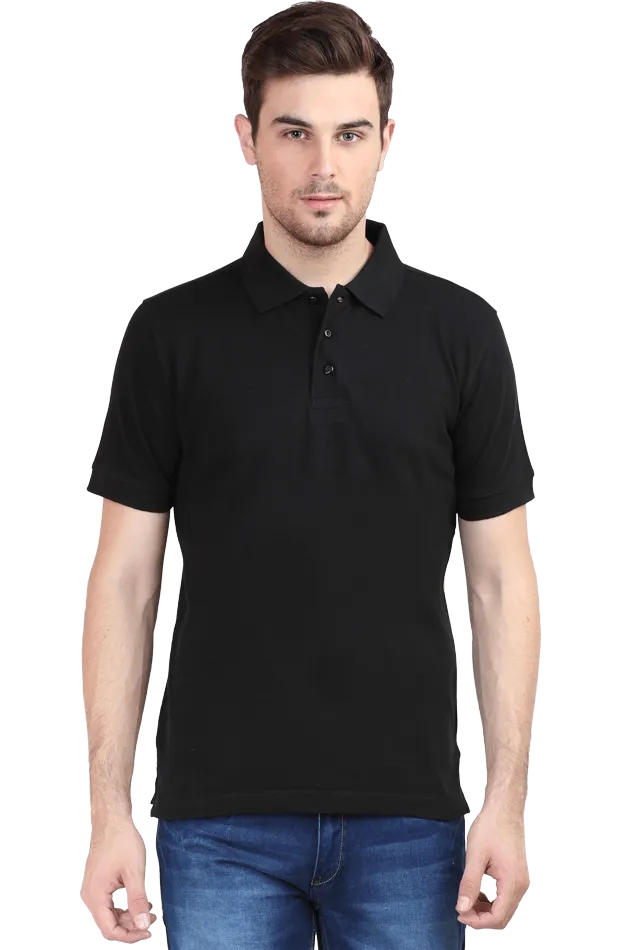 Unisex Maroon Super Combed Cotton Polo T-Shirt