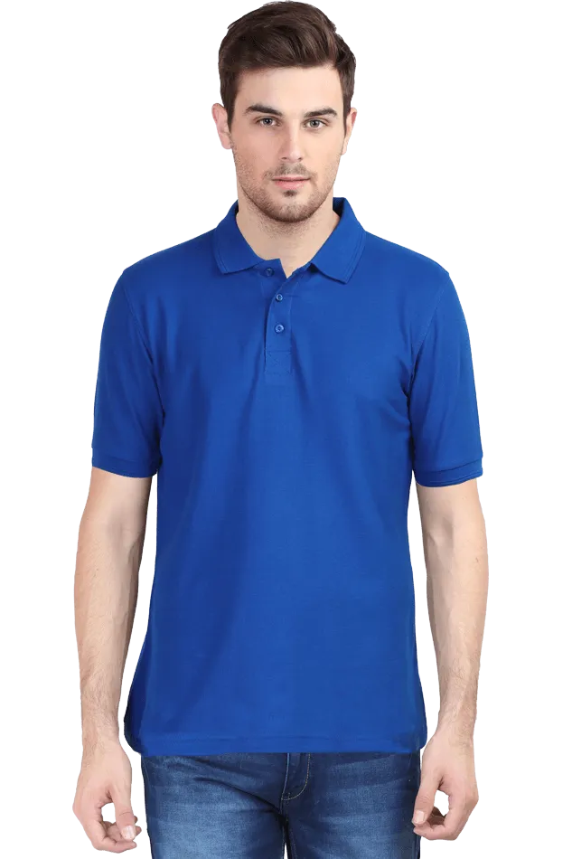 Unisex Maroon Super Combed Cotton Polo T-Shirt