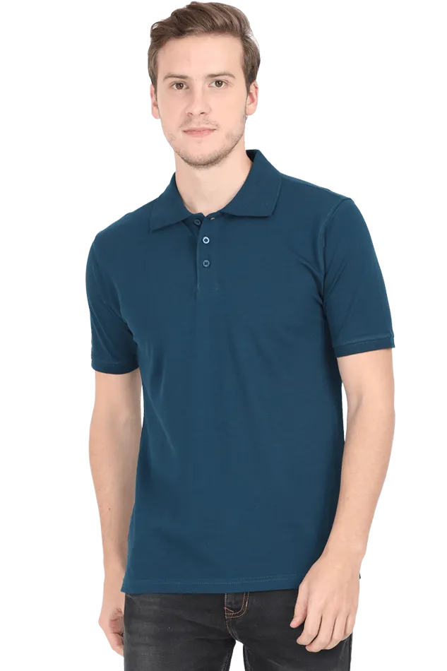 Unisex Maroon Super Combed Cotton Polo T-Shirt